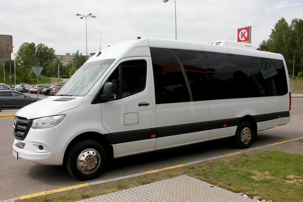 Mikroautobuso nuotrauka